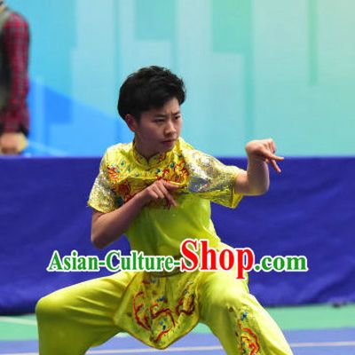Top Chinese Eagle Claw Boxing or Eagle Claw Fist Uniforms Kung Fu Costumes Martial Arts Suits Competition Uniform