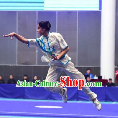 Top Chinese Eagle Claw Boxing or Eagle Claw Fist Uniforms Kung Fu Costumes Martial Arts Suits Competition Uniform