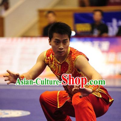 Top Chinese Southern Fist Kung Fu Uniform Martial Arts Uniforms Kungfu Suits Competition Costumes Complete Set