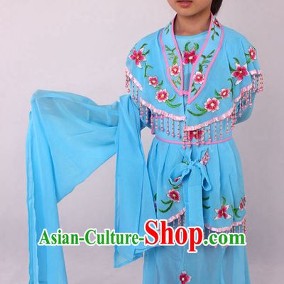 Chinese Beijing Opera Peking Opera Hua Tan Costumes Complete Set for Kids