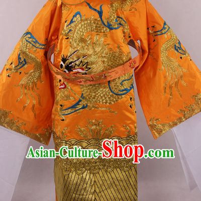 Chinese Beijing Opera Peking Opera Da Kao Long Dragon Robe Costumes Complete Set for Men
