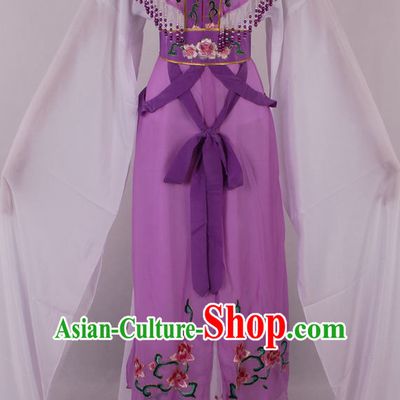Chinese Beijing Opera Peking Opera Hua Tan Long Water Sleeve Dance Costumes Complete Set for Kids