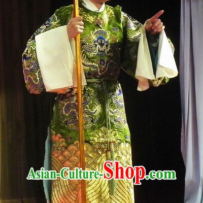 Chinese Peking Opera Beijing Opera Pantaloon Costume Cruth and Headwear Complete Set for Women