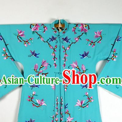 Chinese Beijing Opera Costumes Peking Opera Hua Tan Embroidered Flower Long Robe for Women