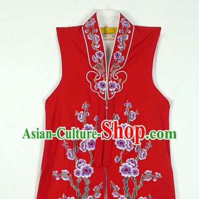 Chinese Beijing Opera Costumes Peking Opera Hua Tan Embroidered Flower Long Jacket or Women