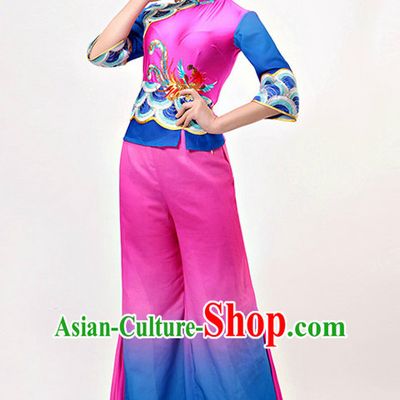 Traditional Chinese Han Minority Dance Costumes Complete Set for Women