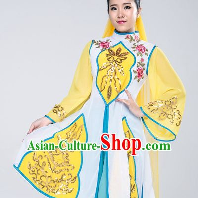 Traditional Chinese Ethnic Dance Costumes Complete Set for Women