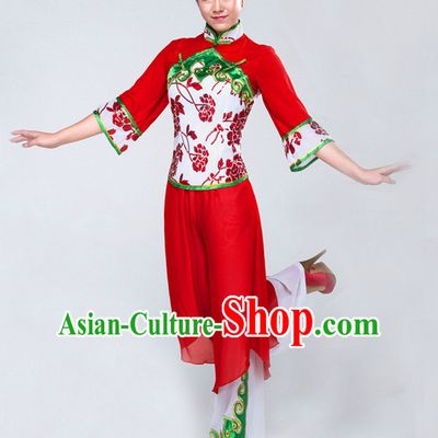 Traditional Chinese Han Ethnic Dance Costume Complete Set for Women
