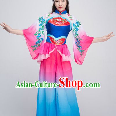 Traditional Chinese Flower Dance Costumes for Competition