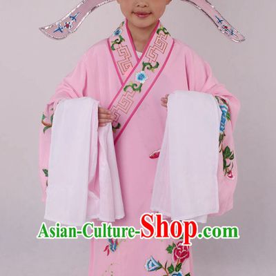Chinese Culture Chinese Opera Costumes Chinese Cantonese Opera Beijing Opera Costumes Young Scholar Costumes and Hat Complete Set for Kids