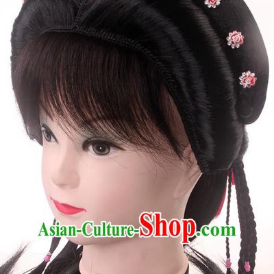Professional Chinese Opera Headwear Wigs