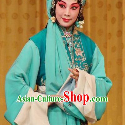 Chinese Culture Chinese Opera Costumes Chinese Cantonese Opera Beijing Opera Costumes Qing Yi Costumes and Headwear Complete Set