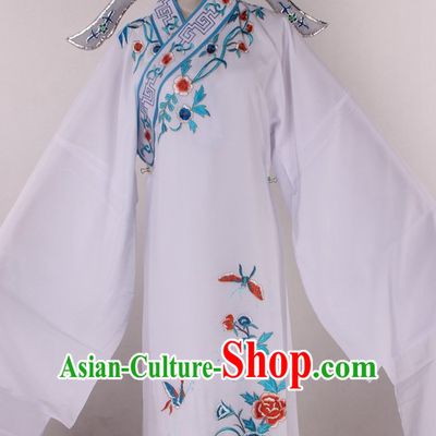 Chinese Culture Chinese Opera Costumes Chinese Cantonese Opera Beijing Opera Costumes Young Scholar Costumes and Hat Complete Set for Men