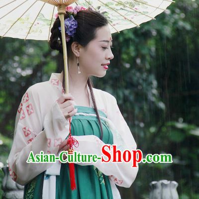 Chinese Umbrella Costumes Complete Set for Women