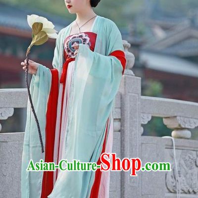 Chinese Tang Dynasty Summer Dress for Ladies
