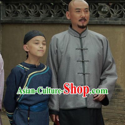 Chinese Costumes Mandarin Dress and Hat for Kids