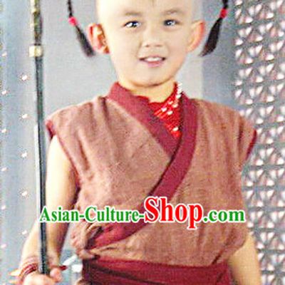Ancient Chinese Na Zha Costumes Complete Set for Adults and Kids