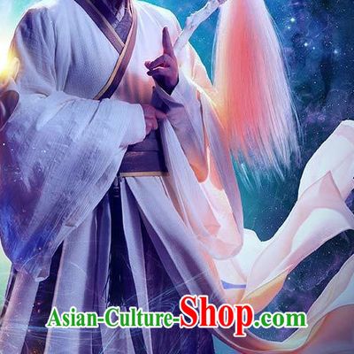 Ancient Chinese Wise Men Traditional Male Clothing Complete Set