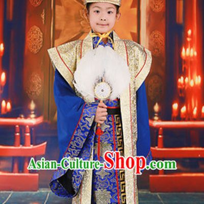 Ancient Chinese Prince Costumes and Hat for Kids
