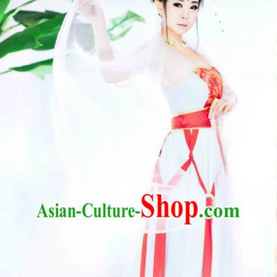 Tradiitonal Chinese Classical Dance Costumes Complete Set for Women