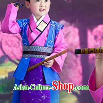 Ancient Chinese Handmade Black Wig for Kids