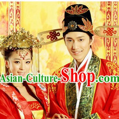 Ancient Chinese Wedding Hair Accessories Supply 2 Sets