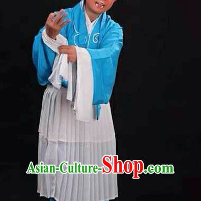 Chinese Traditional Beijing Opera Clown Costumes and Hat Complete Set for Men