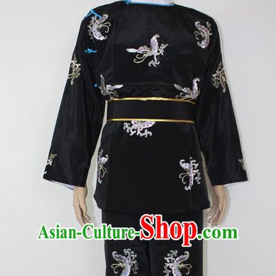 Chinese Traditional Peking Opera Clown Costumes and Hat Complete Set for Men