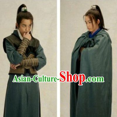 Chinese Ancient Swordsman Costumes Complete Set for Teenagers