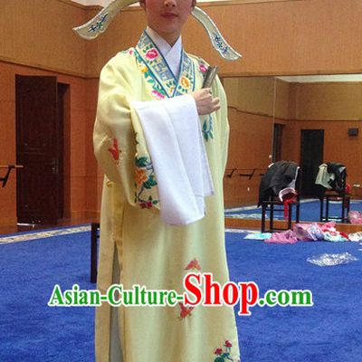 Chinese Opera Costumes National Costume Xiao Sheng Masquerade Costumes and Hat