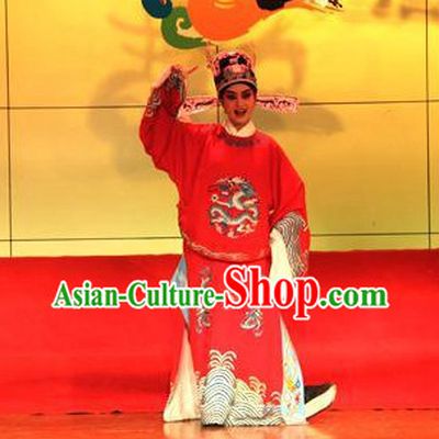 Chinese Beijing Opera Official Costumes and Hat for Men
