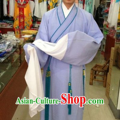 Long Sleeve Chinese Opera Student Costumes and Hat Complete Set