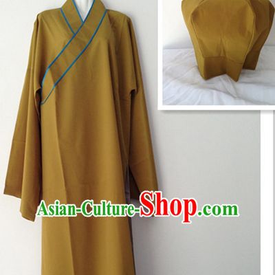 Long Sleeve Chinese Opera House Keeper Costumes and Hat Complete Set