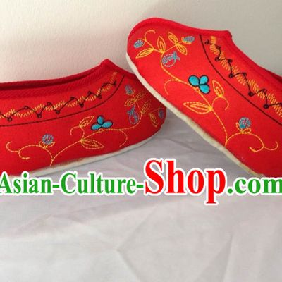Chinese Opera Three-Cun Lily Feet Shoes
