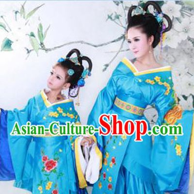 Chinese Ancient Mother and Daughter Hanfu Dress 2 Sets