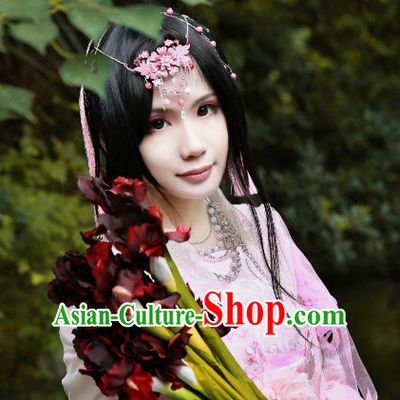 Chinese Traditional Black Long Wig for Women