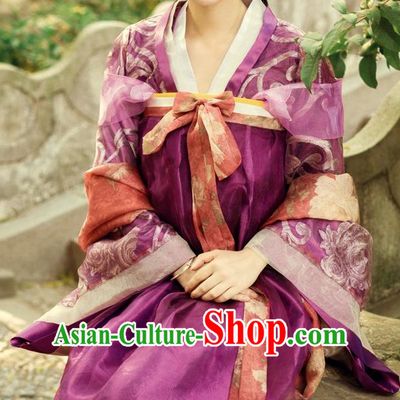 Chinese Classical Tang Dynasty Long Robe for Women