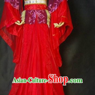 Chinese Style Red Dress for Women