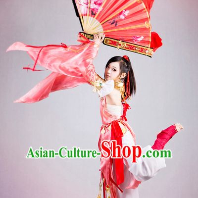 Asia Fashion Chinese Classical Dancing Costumes Complete Set for Kids or Adults