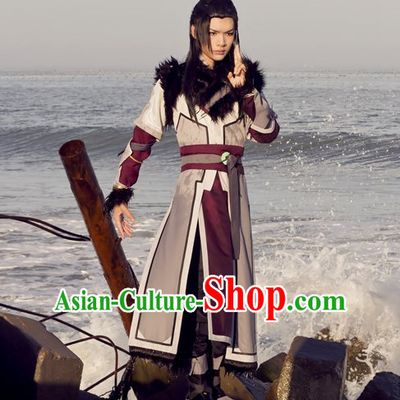 Asia Fashion Top Chinese Superhero Cosplay Halloween Costumes Complete Set for Men