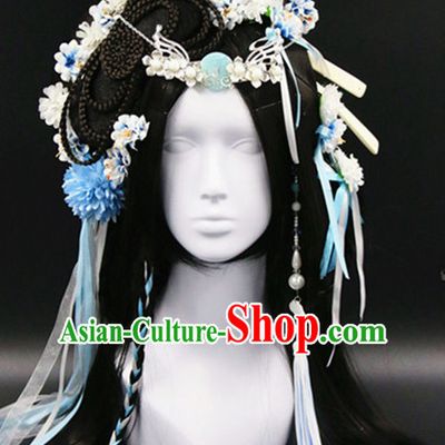 Chinese Traditional Handmade Empress Flower Hair Accessories Set