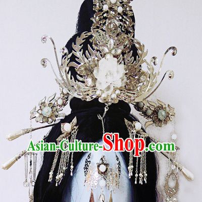 Chinese Ancient Royal Style Queen Empress Hair Accessories Headwear Complete Set