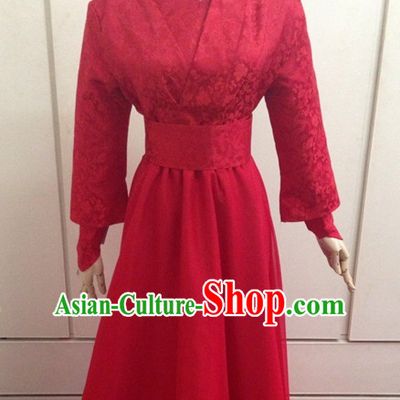 Red Chinese Classical Hanfu Outfits for Men or Women