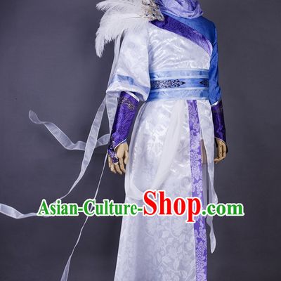 Asia Fashion Chinese Wu Xia Swordsman Play Cosplay Costumes Halloween Costume for Men