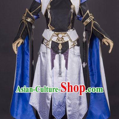 Asia Fashion Chinese Wu Xia Swordswoman Cosplay Costumes Halloween Costumes