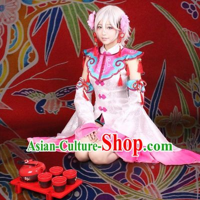 Asia Fashion China Doll Chinese Female Cosplay Costumes Halloween Costumes for Women
