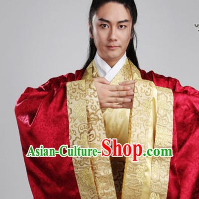 Chinese Ancient Han Clothes Complete Set for Men