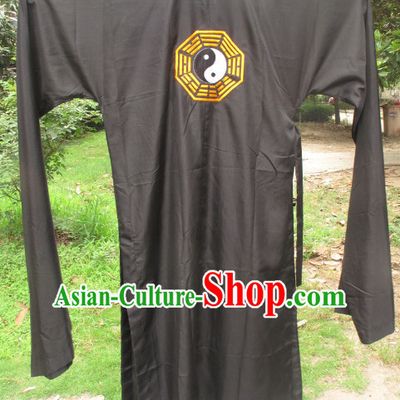 Chinese Black Wudang Mountain Taoist Robe for Men