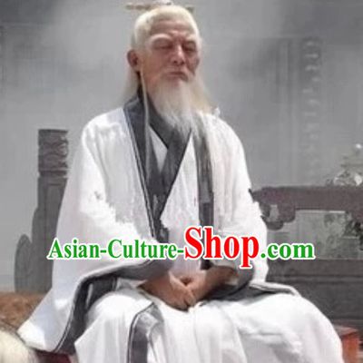 China Wudang Mountain Taoist Master Costumes Complete Set for Men