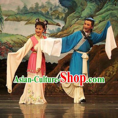 Asian Chinese Traditional Dress Theatrical Costumes Ancient Chinese Clothing Opera Lover Costumes Husband and Wife Clothes
